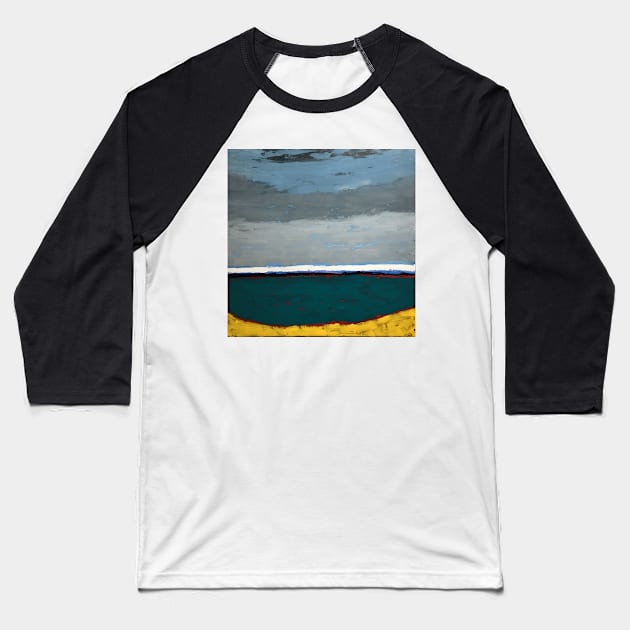 abstract seascape Baseball T-Shirt by paulsummers2014